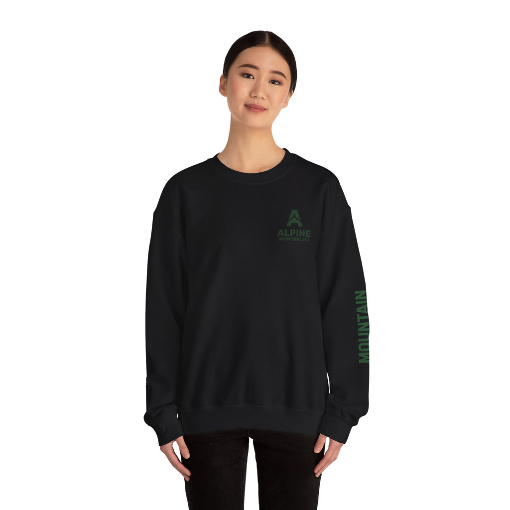 sweatshirt crewneck brodé Alpine wonderlust