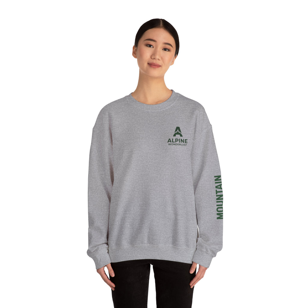 sweatshirt crewneck brodé Alpine wonderlust