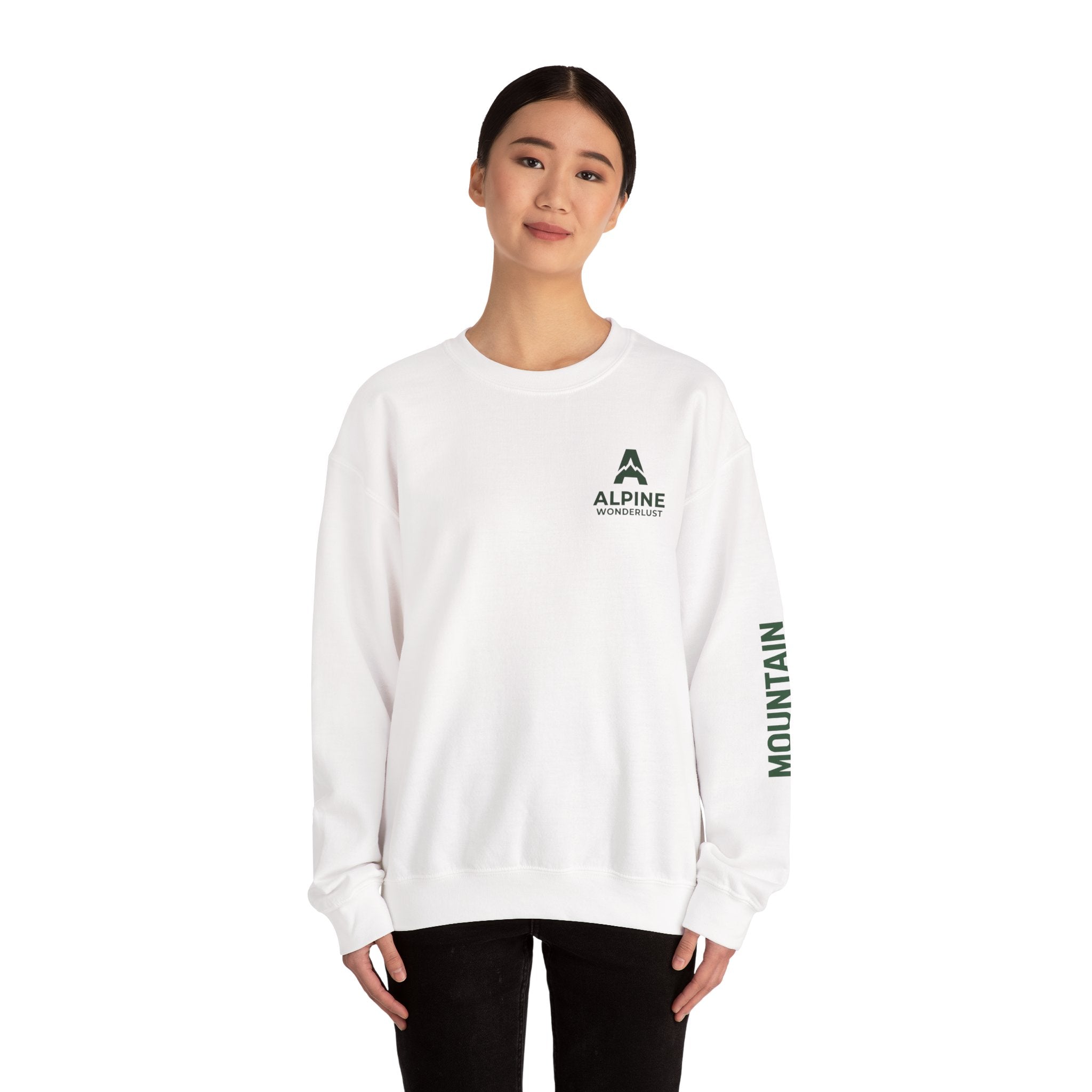 sweatshirt crewneck brodé Alpine wonderlust