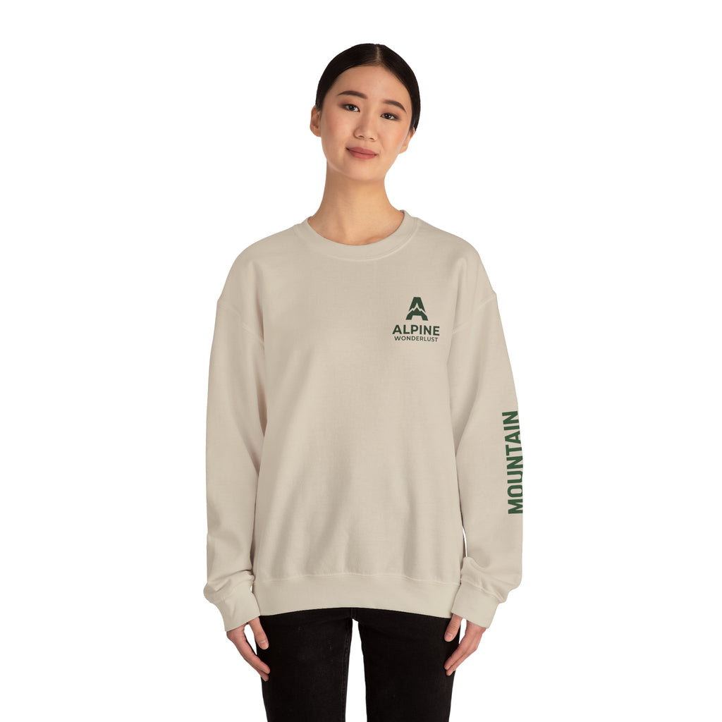sweatshirt crewneck brodé Alpine wonderlust