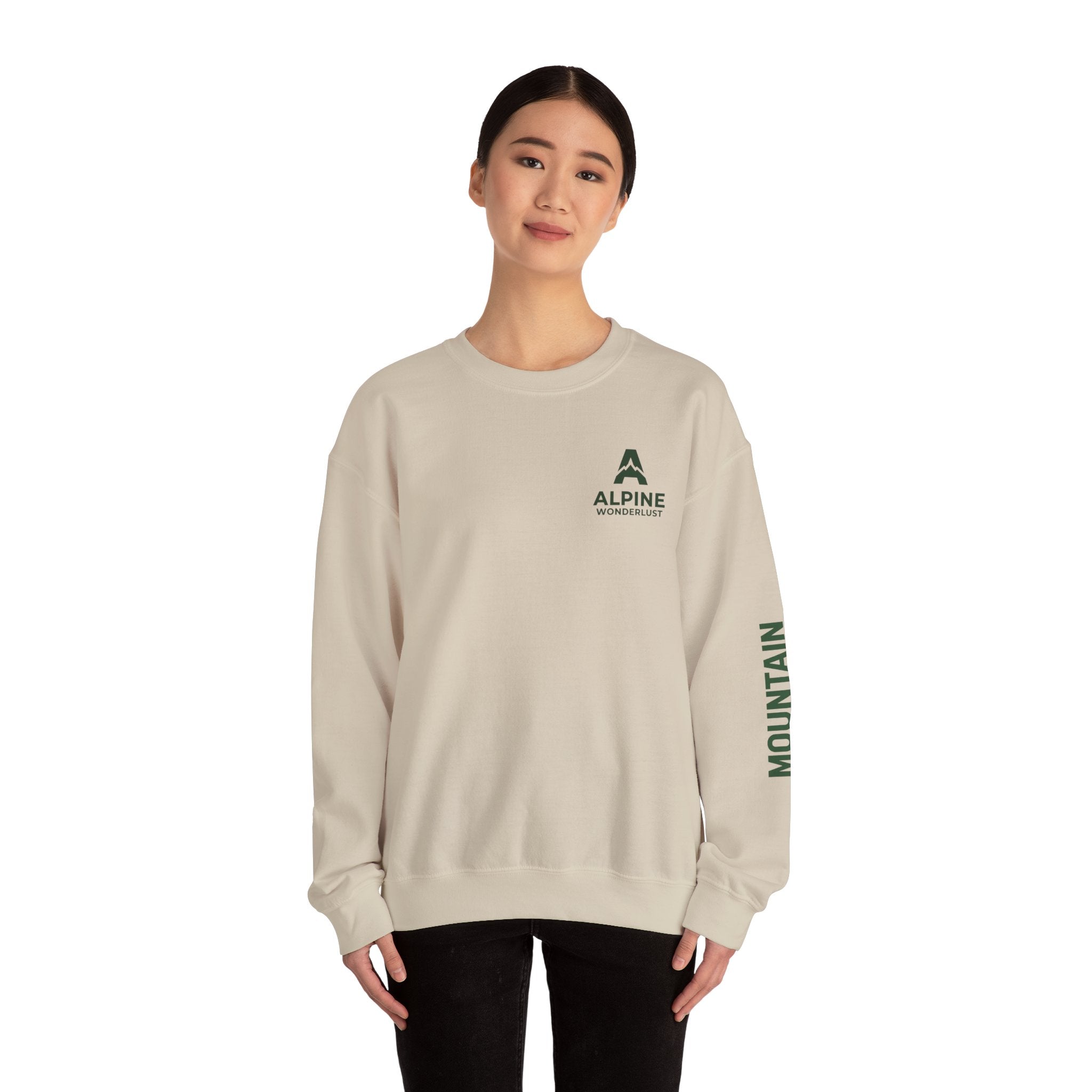 sweatshirt crewneck brodé Alpine wonderlust