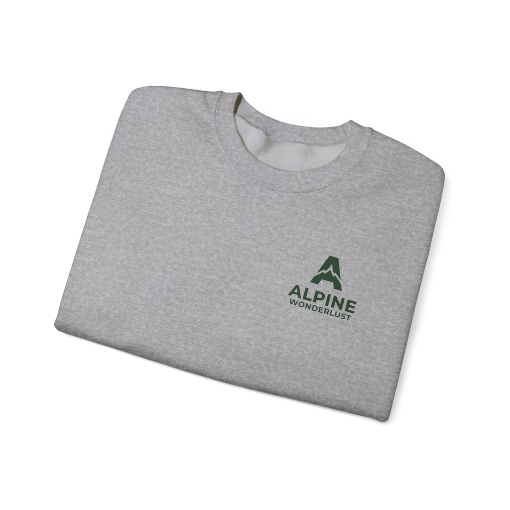 sweatshirt crewneck brodé Alpine wonderlust