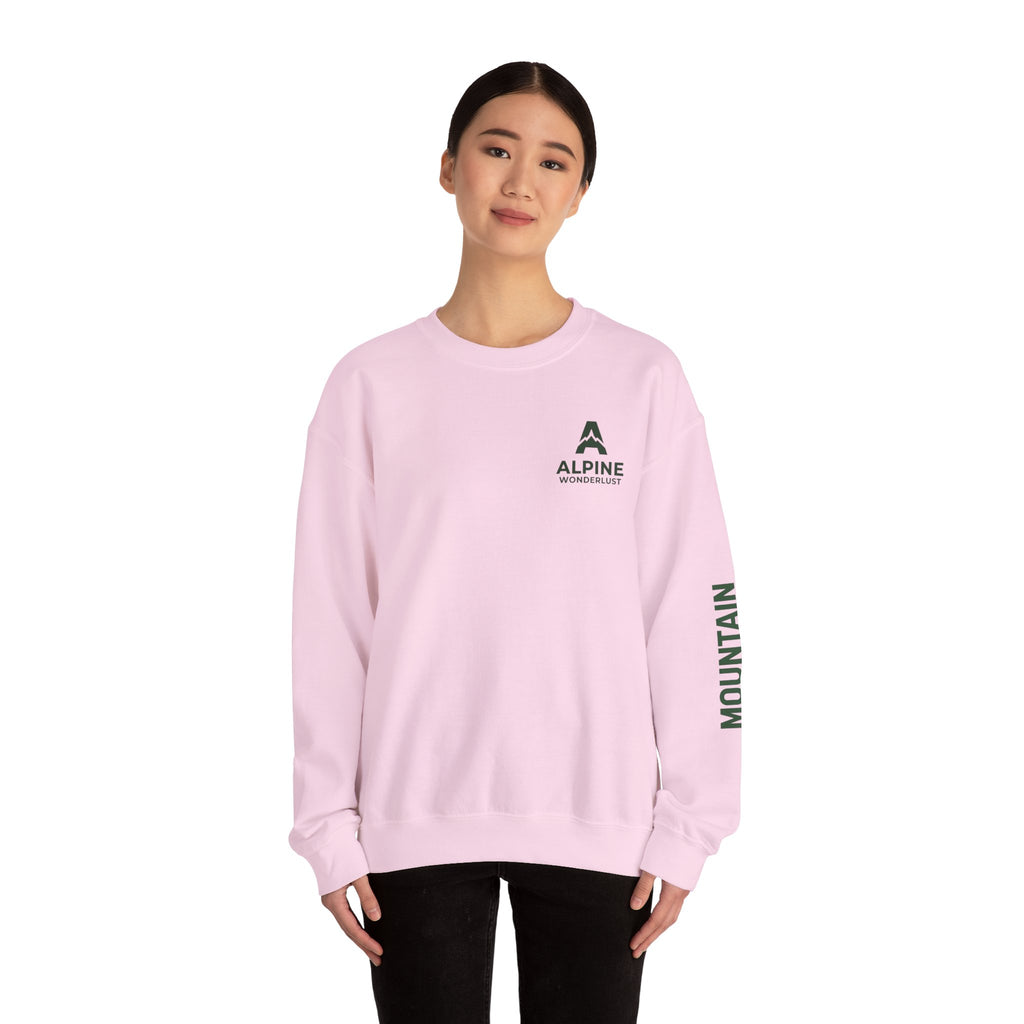 sweatshirt crewneck brodé Alpine wonderlust