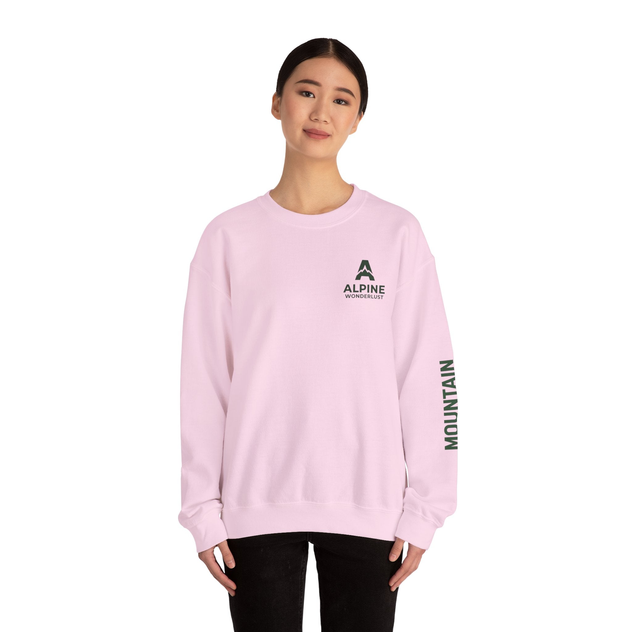 sweatshirt crewneck brodé Alpine wonderlust