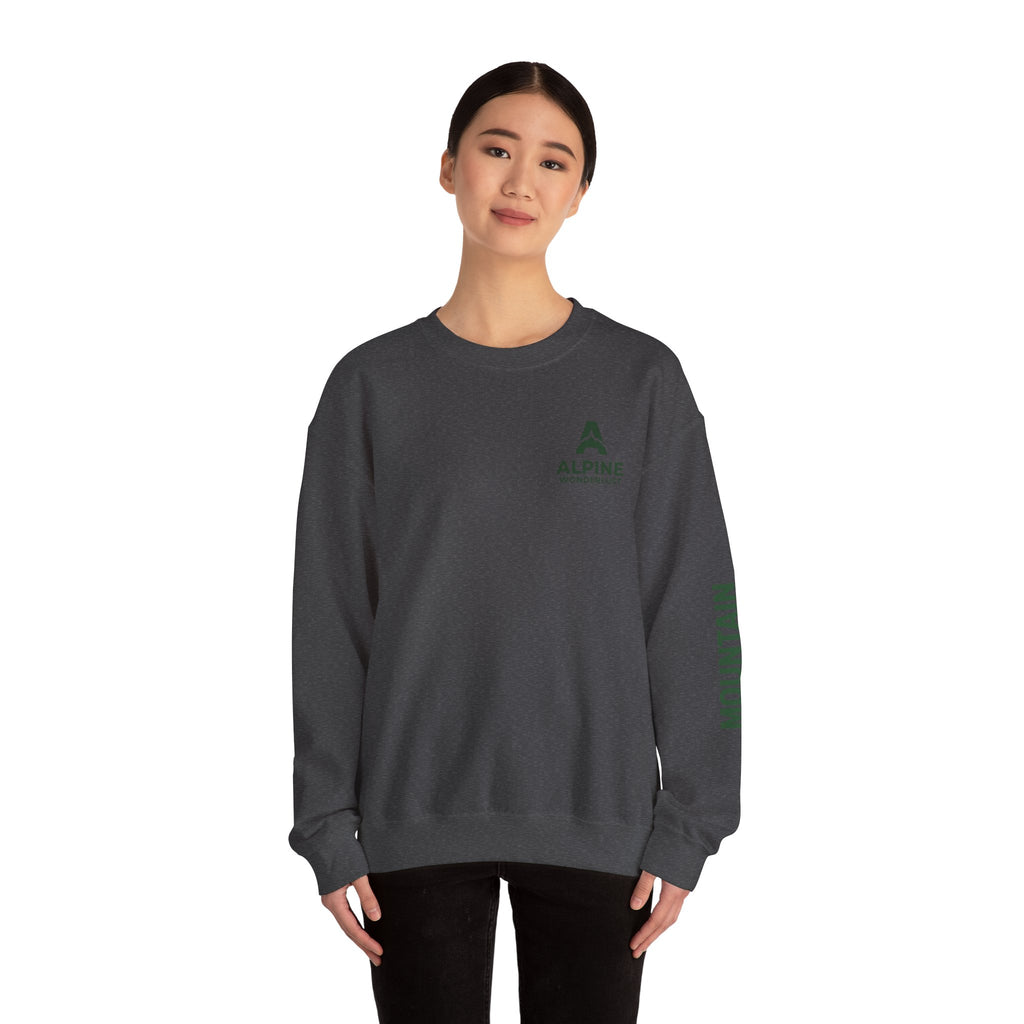 sweatshirt crewneck brodé Alpine wonderlust