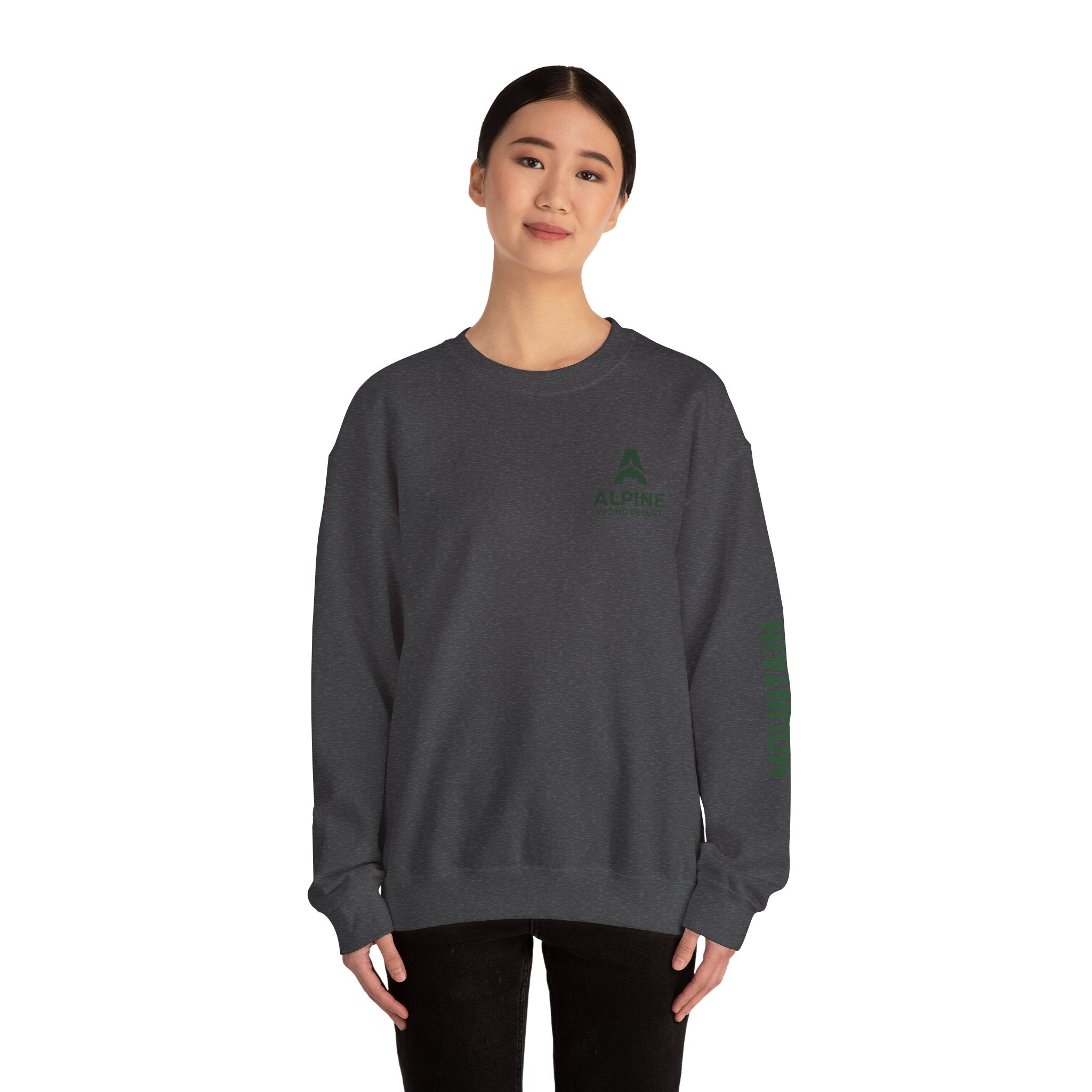 sweatshirt crewneck brodé Alpine wonderlust