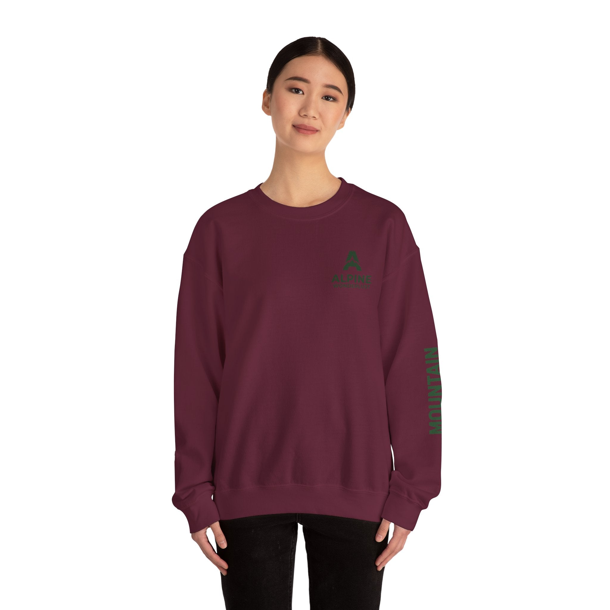 sweatshirt crewneck brodé Alpine wonderlust