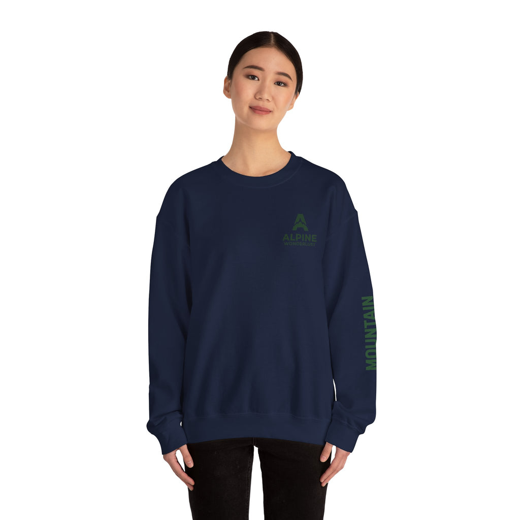 sweatshirt crewneck brodé Alpine wonderlust