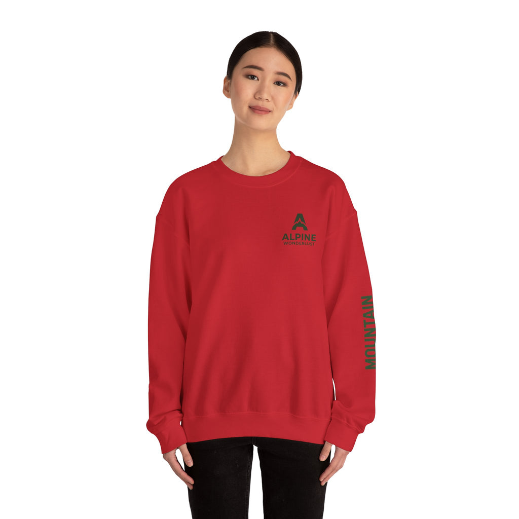 sweatshirt crewneck brodé Alpine wonderlust