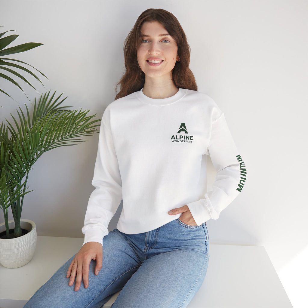 sweatshirt crewneck brodé Alpine wonderlust